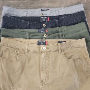 FOUR PAIRS Mens Dockers Jean Cut Pants Size 38 X 32